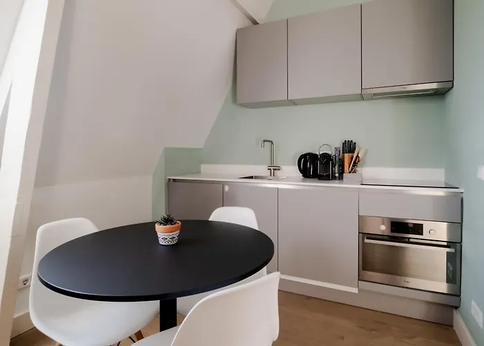 One Bedroom With Sloped Ceiling Apartman